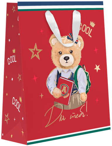 

Пакет подарочный люкс Teddy MT 22.7х18х10 см, дизайн в ассортименте