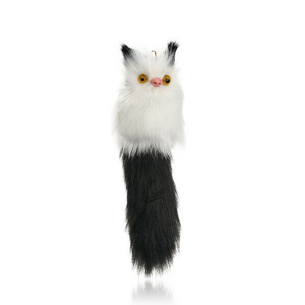 Игрушка для кошек Сима-Лэнд Кот-дружок мех, 7см, цвета Микс