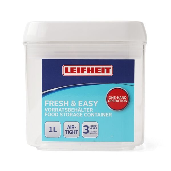 Контейнер для хранения Leifheit Fresh&Easy 1л квадратный, Китай