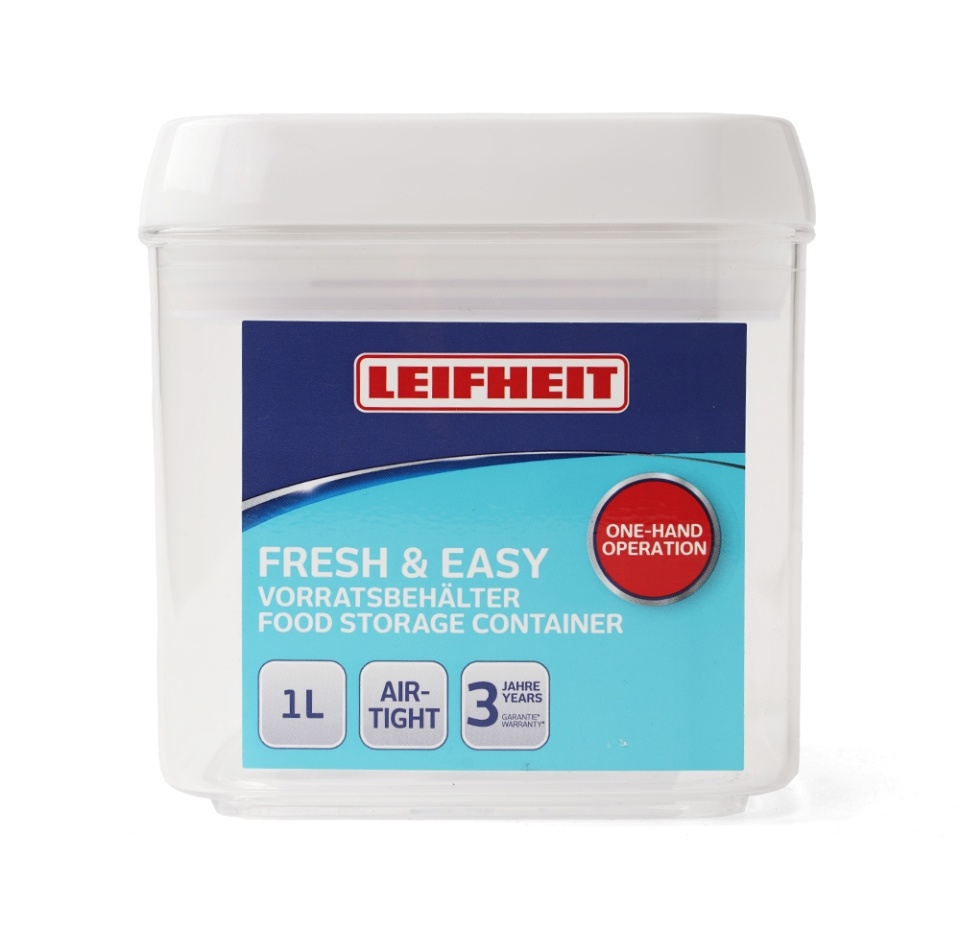 

Контейнер для хранения Leifheit Fresh&Easy 1л квадратный, Китай