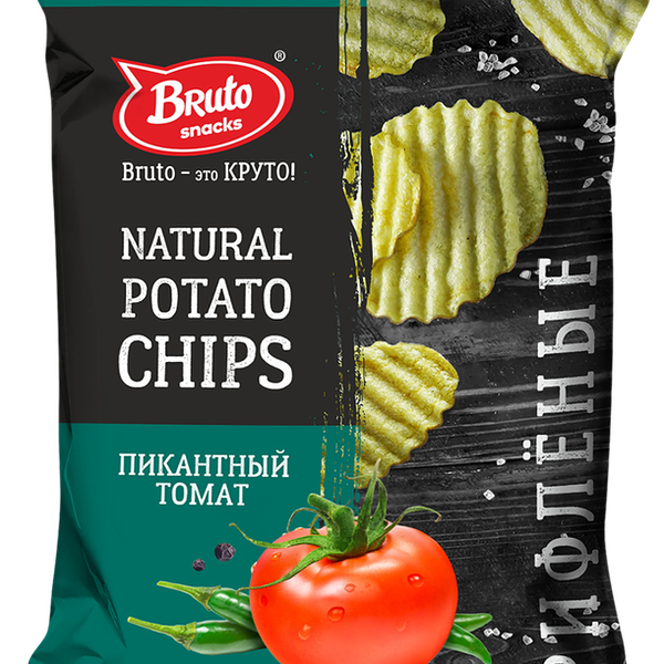 Чипсы картофельные Bruto Snacks со вкусом Томата