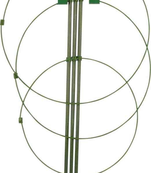 Опора для растений с 3 кольцами 28/26/22 см, 75 см