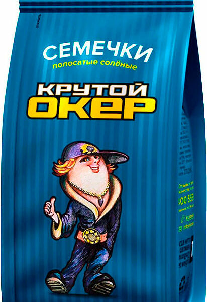 Семечки Крутой Окер жареные с солью, 135 г