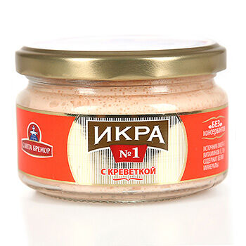 Икра деликатесная с креветкой Санта Бремор,180 г