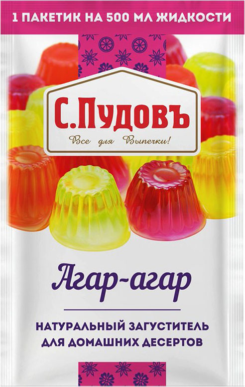 

Агар-агар С. Пудовъ 7г