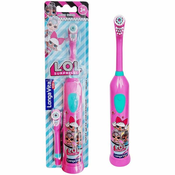Электрическая зубная щётка со сменной насадкой Longa Vita KEK-1 L.O.L. Surprise 1 шт