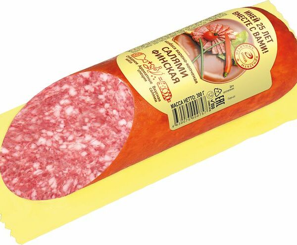 Салями Иней Финская варено-копченая 300г