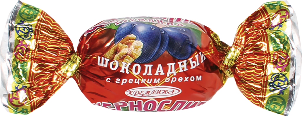 

Конфеты Кремлина Чернослив шоколадный с грецким орехом, вес до 250 г