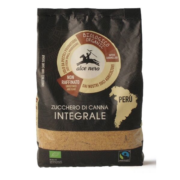 Сахар тростниковый коричневый нерафинированный БИО Alce Nero