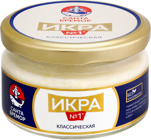 

Икра Санта Бремор Классическая деликатесная 180 г