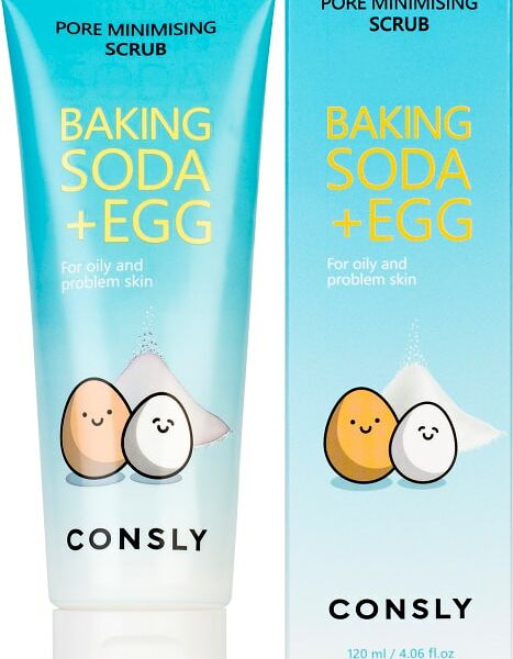 Скраб для лица Consly с содой и яичным белком 120мл