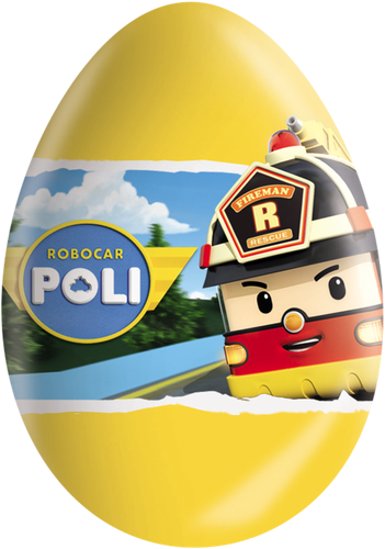 

Яйцо шоколадное с сюрпризом Zaini Robocar Poli 20 г