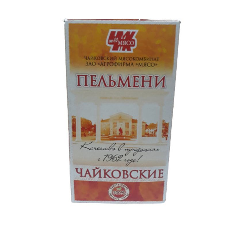 

Пельмени Чайковский мясокомбинат Чайковские свино-говяжьи 800 г