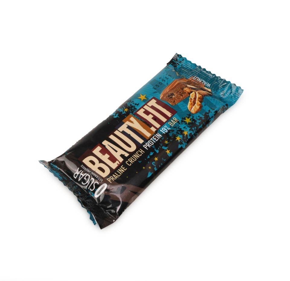 

Батончик натуральный низкоуглеводный "Пралине Кранч" ГРЕЦКИЙ ОРЕХ Beauty.Fit 75 г, Россия