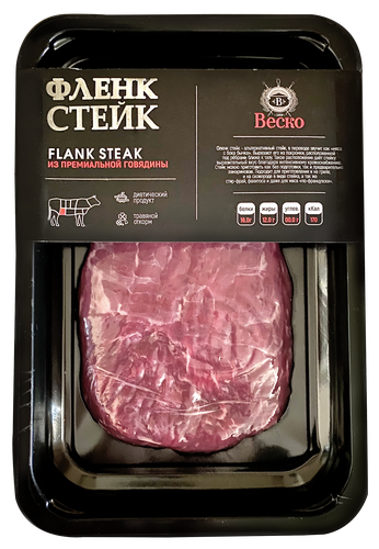 

Стейк говяжий Веско Фленк охлажденный 250 г