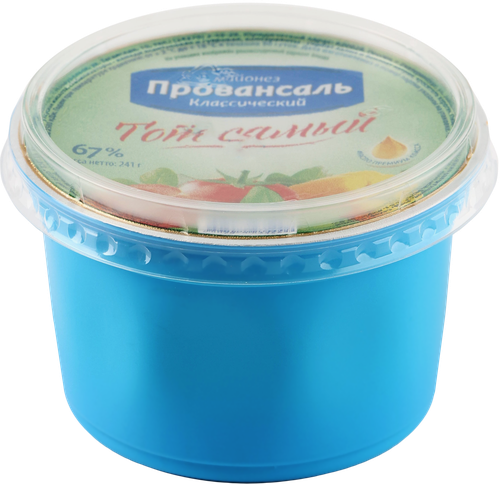 

Майонез ТОТ САМЫЙ Провансаль классический 67%, 250мл