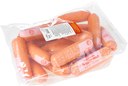 

Сардельки ПФ МЕЖЕНИНОВСКАЯ Куриные 1с и/о МГС вар. вес до 1.2 кг