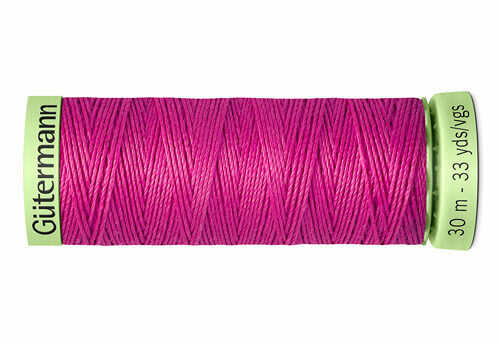 744506 Нить Top Stitch для отстрочки, 30м, 100% п/э Gutermann(733 розовая фуксия)