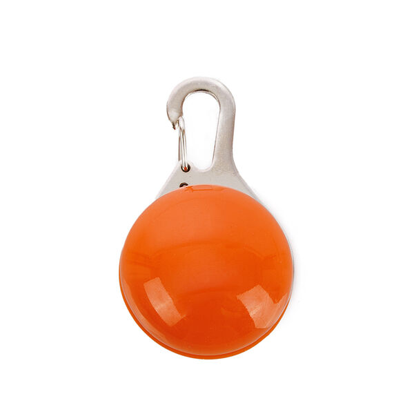 Маячок светящийся на ошейник круглый с карабином