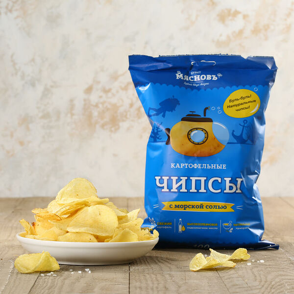 Чипсы картофельные с солью Мясновъ Буфет
