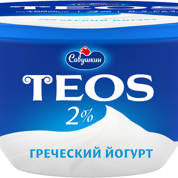 Йогурт TEOS Савушкин продукт греческий 2% натуральный