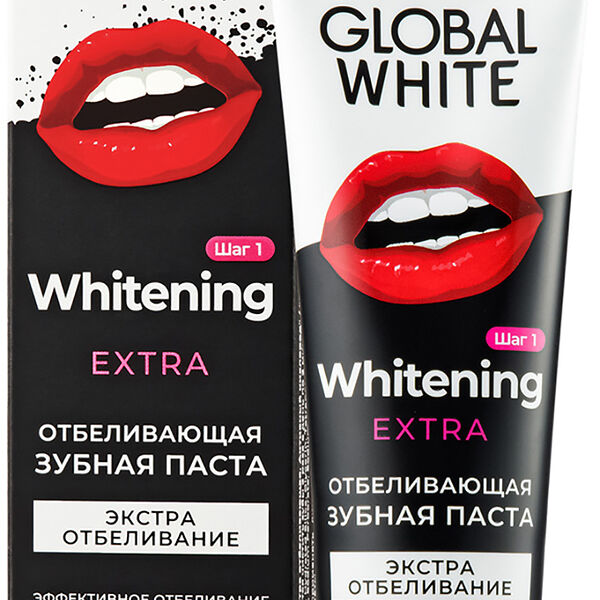 Зубная паста Global white Extra Whitening отбеливающая