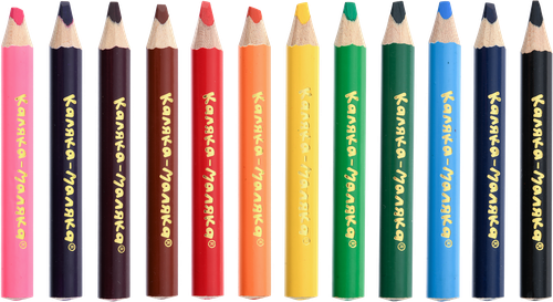 

Карандаш цветные Каляка-Маляка 12 цветов трехгранные укороченные толстые