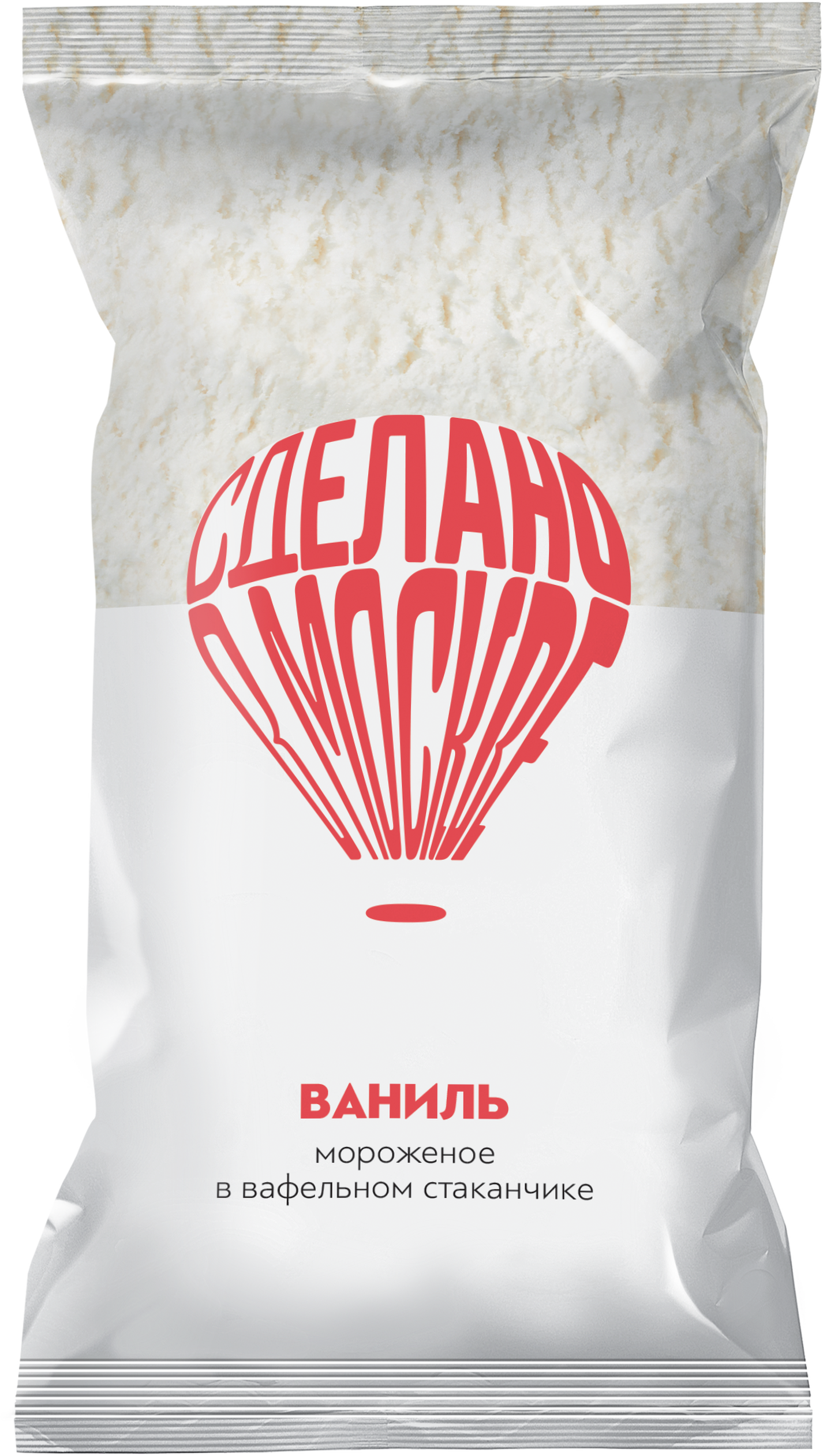 

Мороженое Сделано в Москве в вафельном стаканчике ваниль 70 г