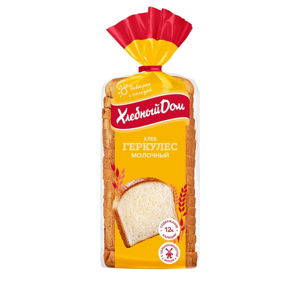 

Хлеб Хлебный дом Геркулес Молочный в нарезке 500 г