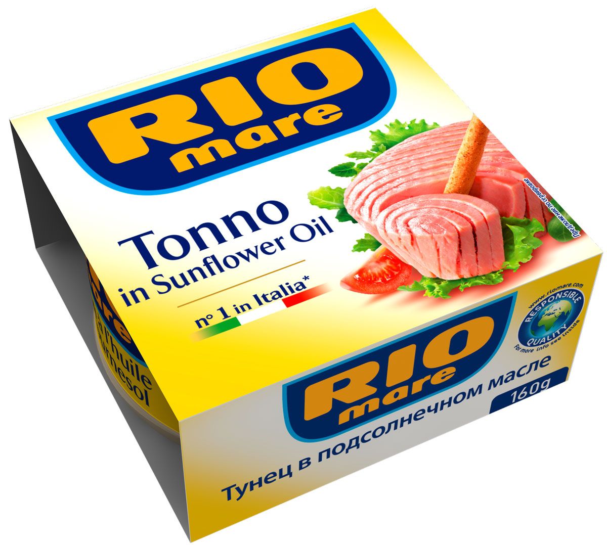 

Тунец Rio mare в подсолнечном масле 160 г