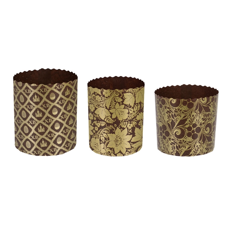 

Набор бумажных форм «Пасхальный» для выпечки куличей, дизайн в ассортименте, Marmiton, 3 шт., Россия