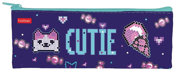 Пенал мягкий Хатбер на молнии, 195х75 мм