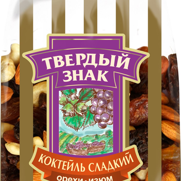 Коктейль Твердый знак сладкий орехи-изюм