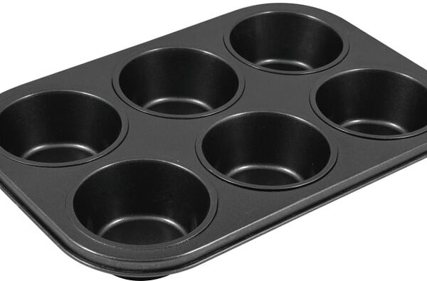 Форма для выпечки Mallony 6 ячеек для кексов 31.3*21.7*4см