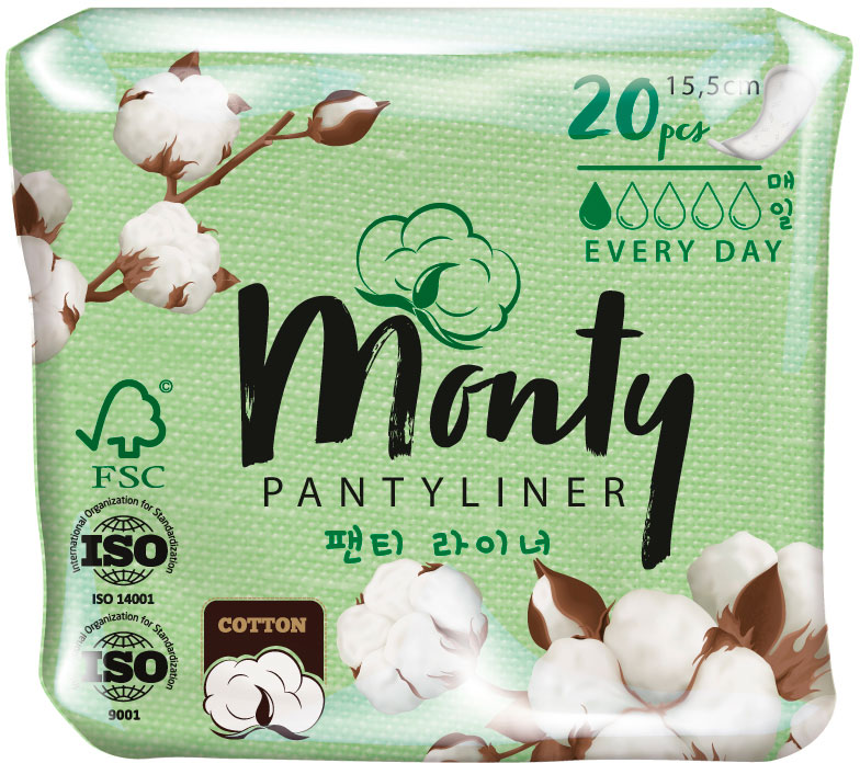 

Прокладки ежедневные Monty 20 шт.