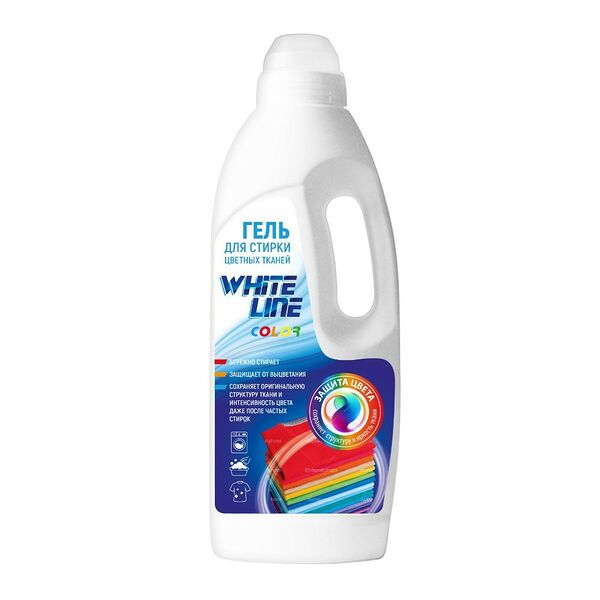 Гель для стирки White Line для цветного белья, 1 л