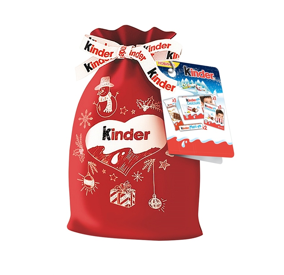 

Набор кондитерских изделий Kinder Mix Мешок Деда Мороза 215 г
