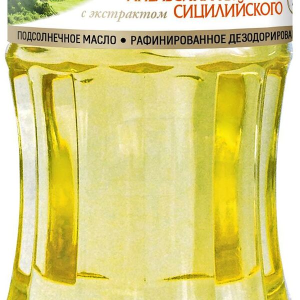 Масло подсолнечное Mr. Ricco рафинированное с экстрактом сицилийского апельсина