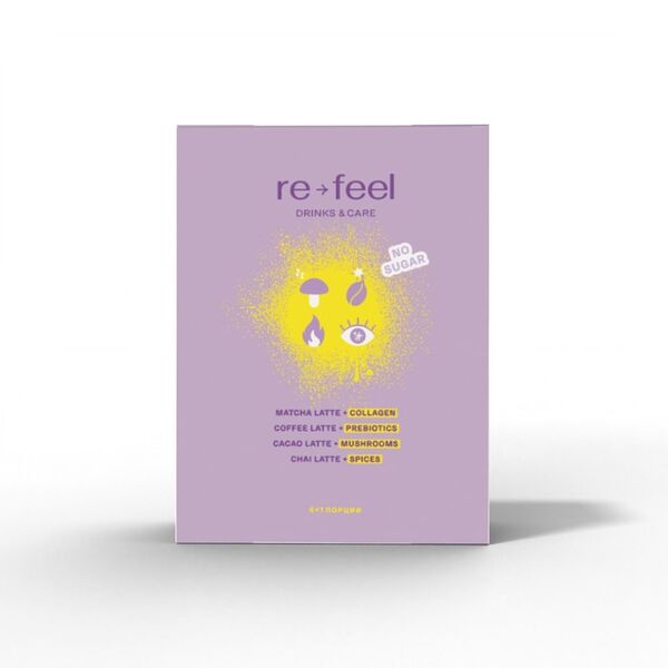 Ассорти Re-feel матча, чай, какао, кофе