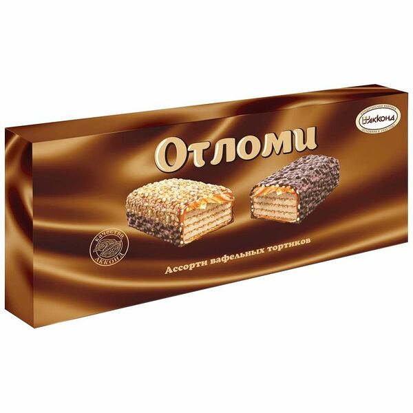 Тортики Акконд Отломи вафельные ассорти, 250г