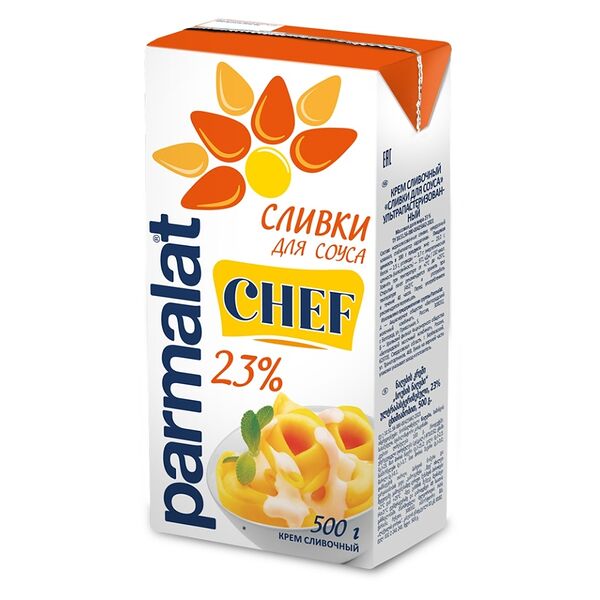 Сливки ультрапастеризованные 23% ТМ Parmalat (Пармалат)