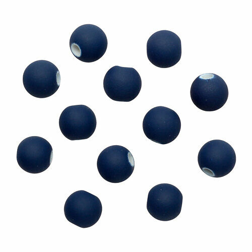 Бусины матовые, 8мм, 20гр.(043 синий)