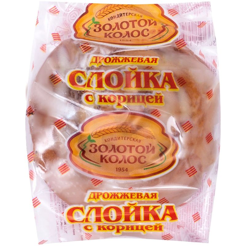 

Слойка дрожжевая Золотой колос с корицей 75 г