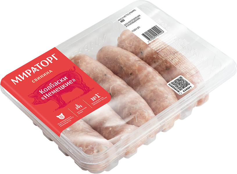 

Колбаски Мираторг Немецкие