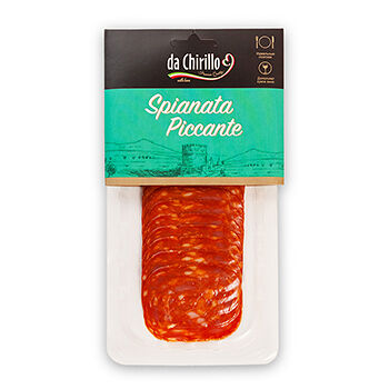 Колбаса с/в da Chirillo Спьяната Пикантэ нарезка 90г, Россия