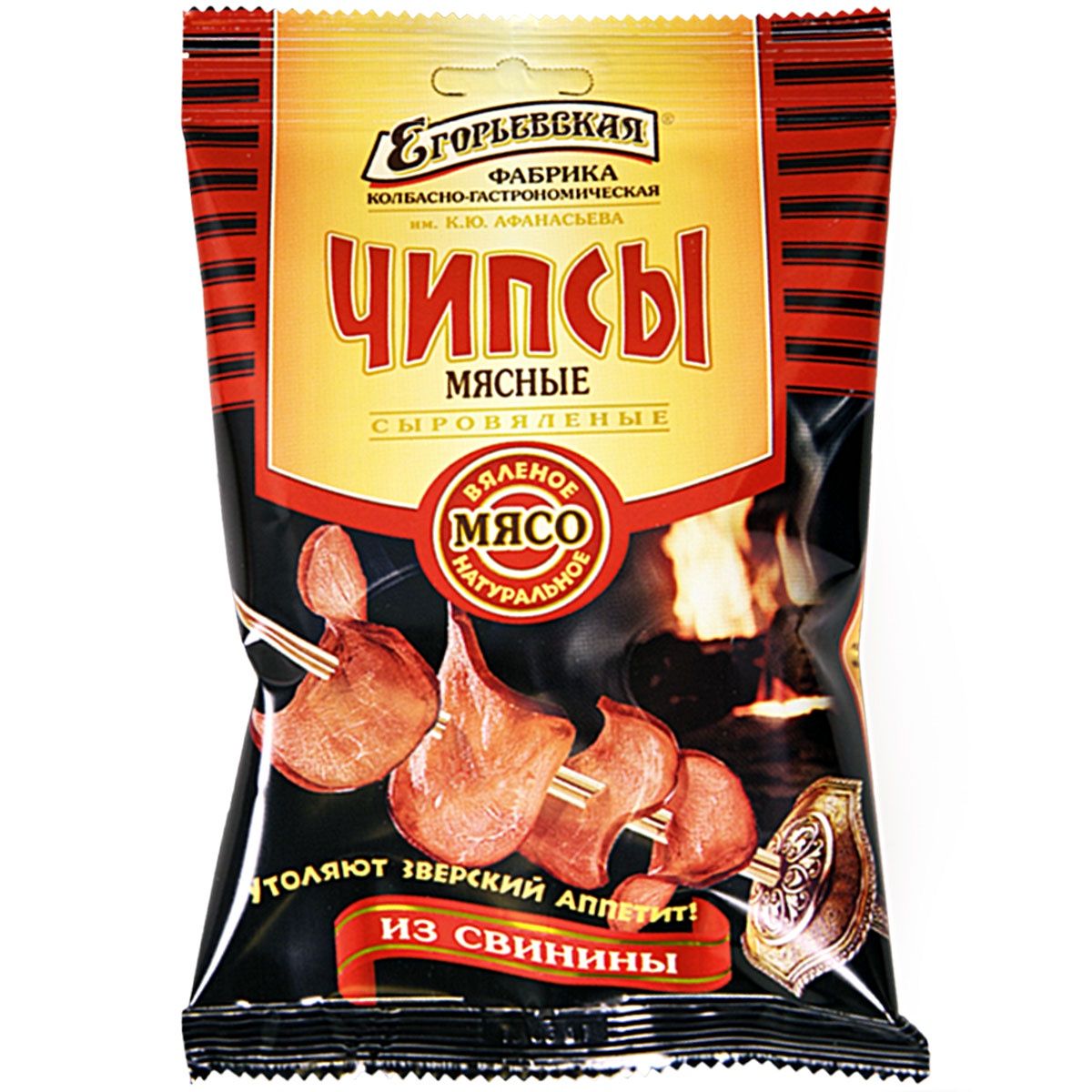 

Чипсы мясные сыровяленые Егорьевская КГФ из свинины 30 г