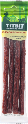 

Лакомство для кошек Titbit Золотая коллекция Колбаски Посольские 20 г