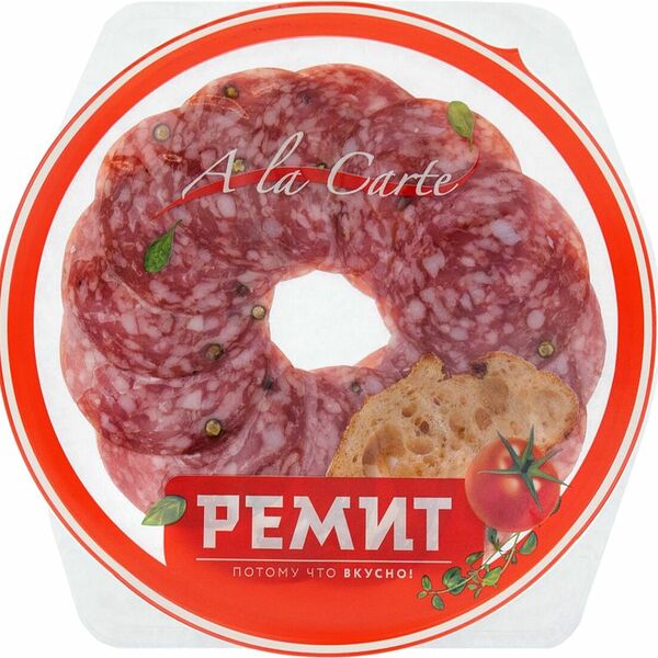 Колбаса Ремит Бургундская сырокопченая полусухая 80г