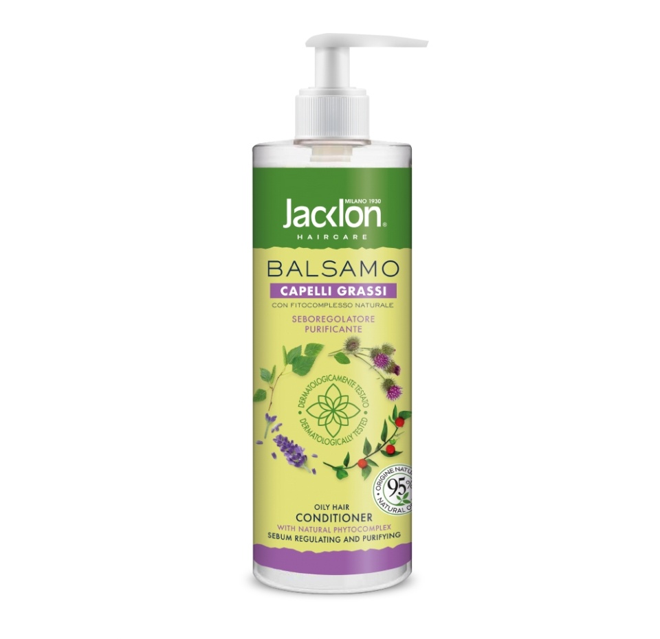 

Кондиционер с фитокомплексом для жирных волос, Jacklon, 450 мл, Италия