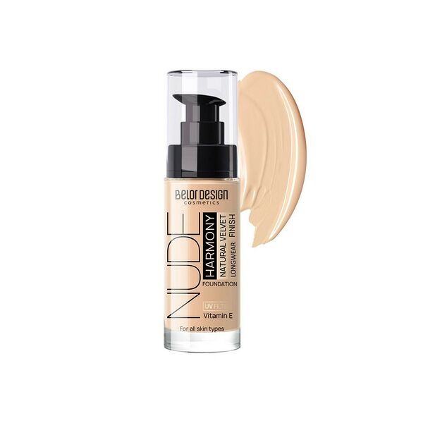 Тональный крем для лица BelorDesign Nude Harmony 201 Light beige 33г